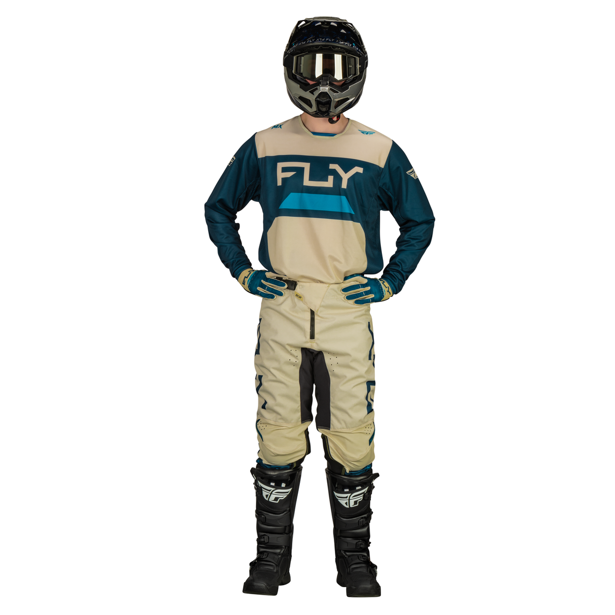 Fly Racing 2024 Kinetic Reload Jersey (Ivory/Navy/Cobalt)