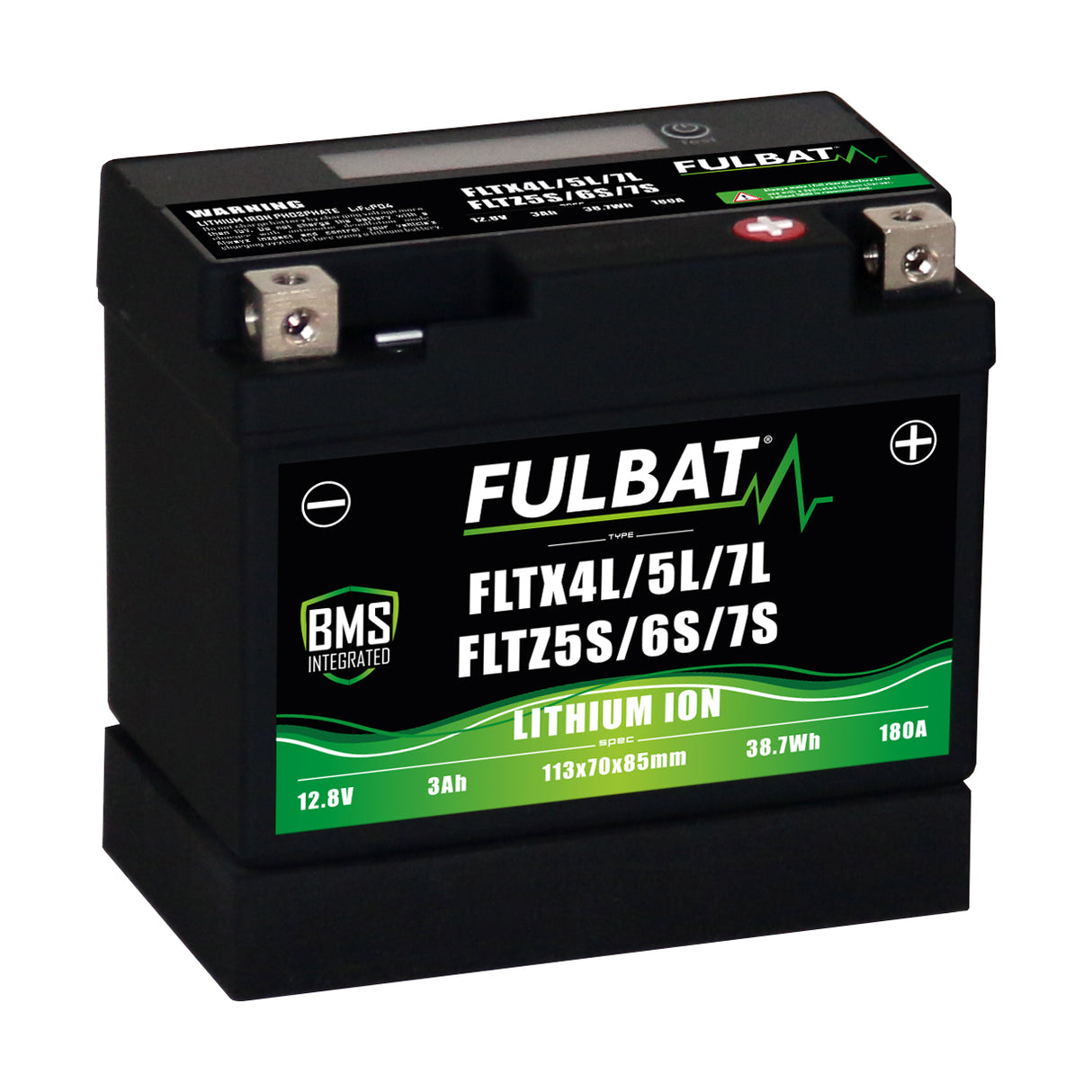 Fulbat FLTX4L/5L/7L- FLTZ5S/6S/7S Lithium Battery (View Description for Fitment Details)
