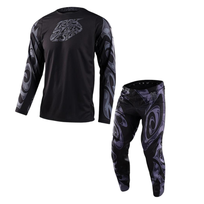 Troy Lee Designs GP PRO HAZY FRIDAY GRAY/CHARCOAL KIT COMBO