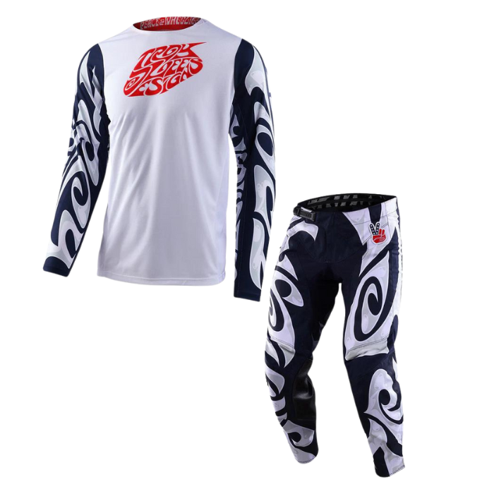Troy Lee Designs GP PRO HAZY FRIDAY NAVY/WHITE KIT COMBO