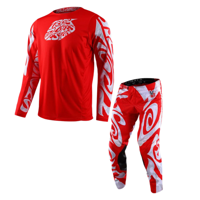 Troy Lee Designs GP PRO HAZY FRIDAY RED/WHITE KIT COMBO