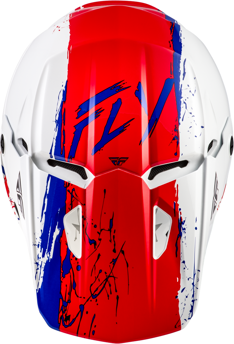 Kinetic Youth Drip Helmet - Red/White/Blue