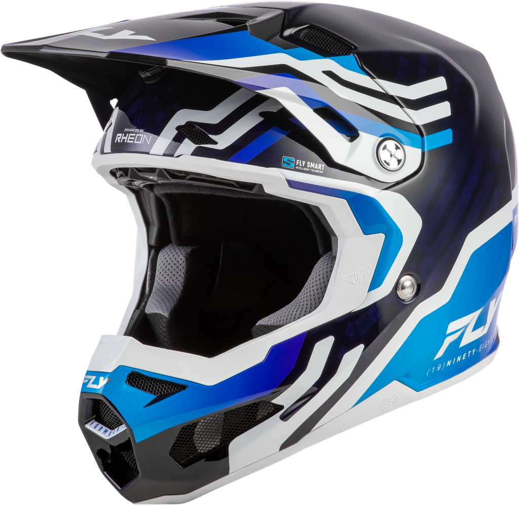 Formula S Byte Carbon Helmet  - Carbon/Blue/White