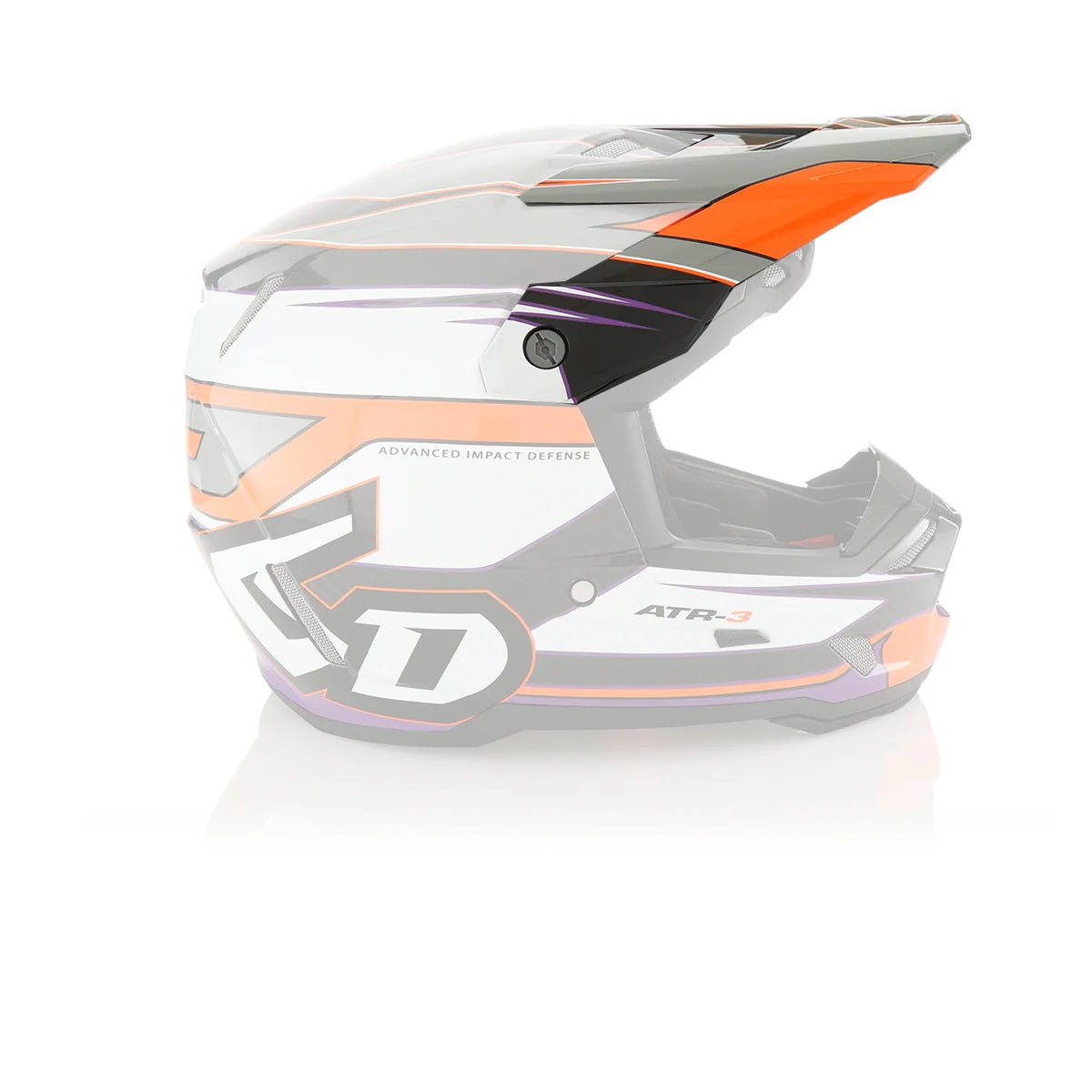 ATR-3 Visor Hyper Gloss Neon Orange Purple