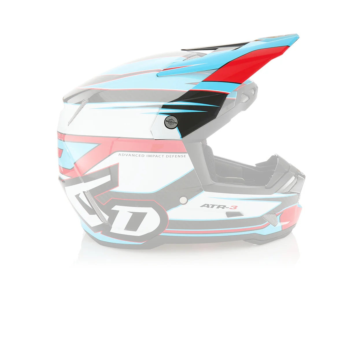 ATR-3 Visor Hyper Gloss Red Cyan