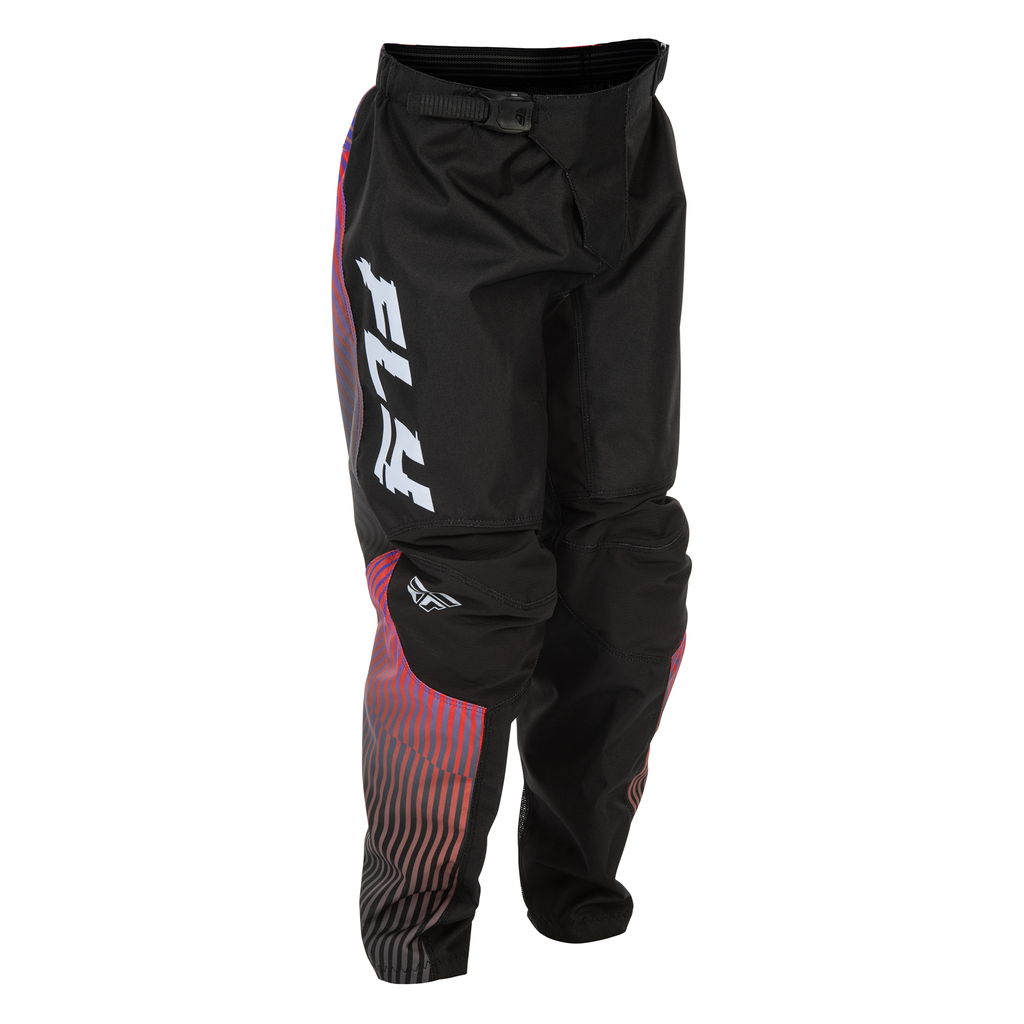 F-16 2026 Youth Pant - Black/Red/Purple