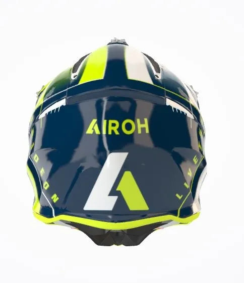 Airoh Aviator Ace Amaze Blue Gloss Mx Helmet