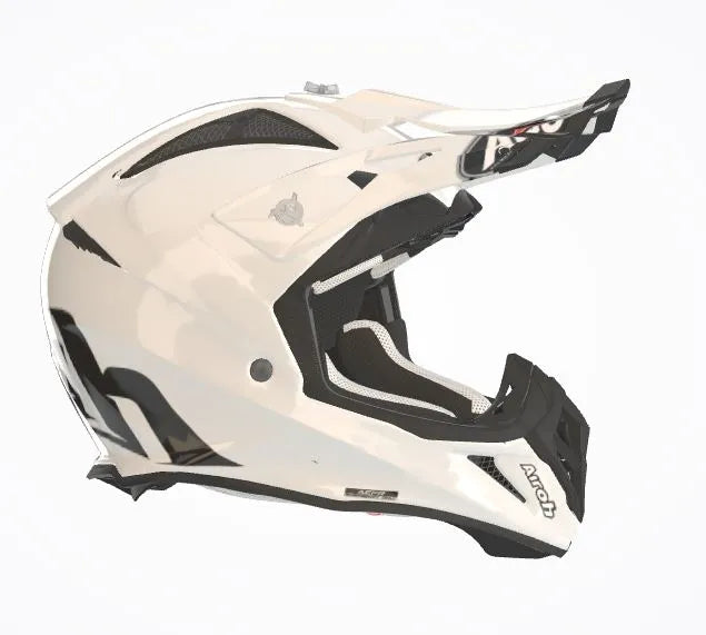 Airoh Aviator Ace Color White Gloss Mx Helmet