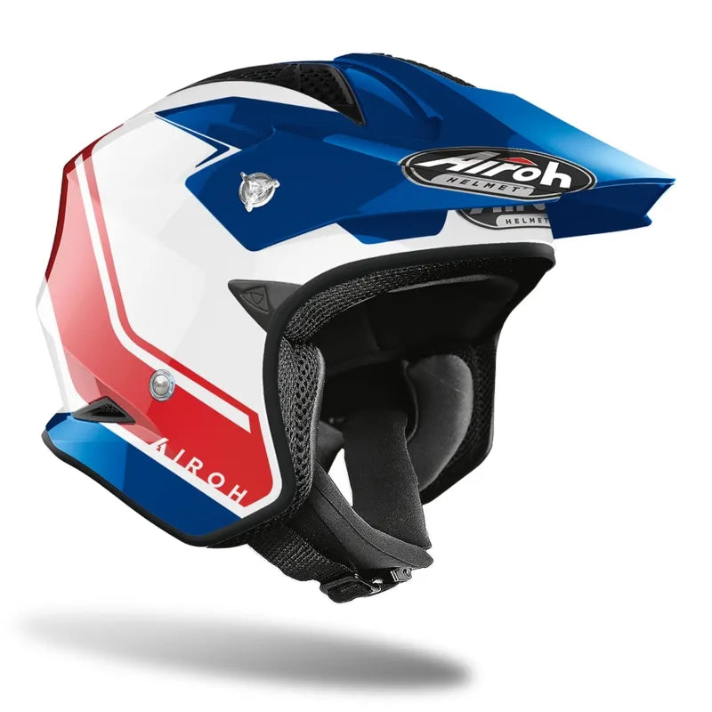 Airoh Trrs Keen Blue/Red Gloss Trials Helmet