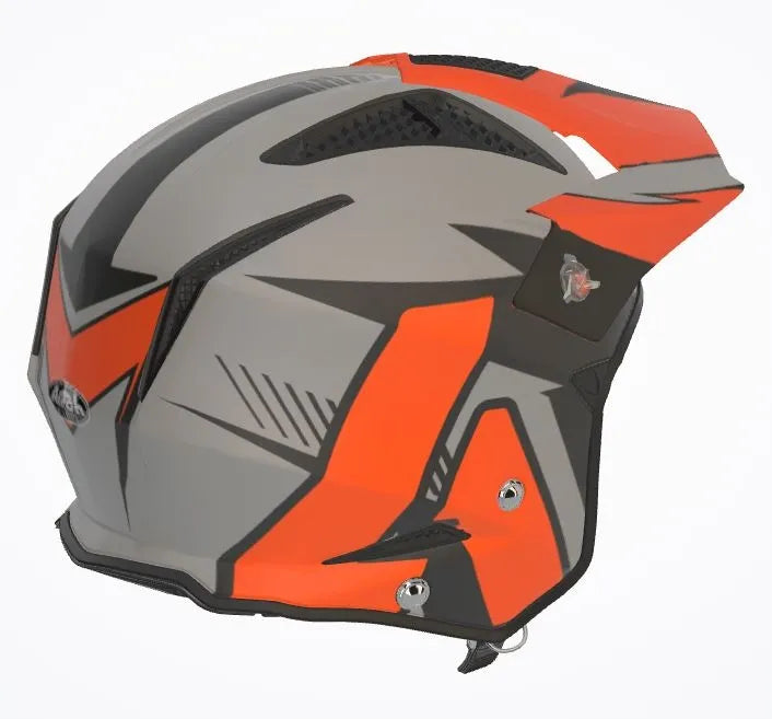 Airoh Trrs Pure Orange Matt Trials Helmet
