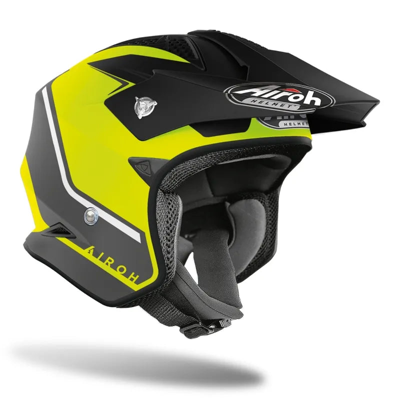 Airoh Trrs Keen Yellow Matt Trials Helmet
