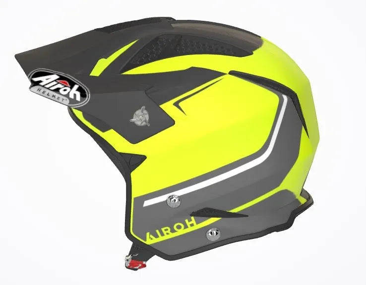 Airoh Trrs Keen Yellow Matt Trials Helmet