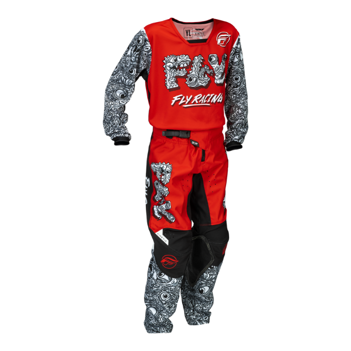 Kinetic 2026 Mutant Youth Kit Combo - Red/White/Black