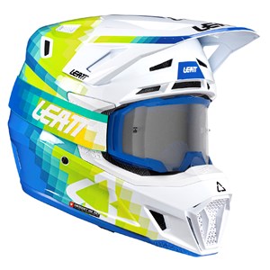 LEATT HELMET MOTO 7.5 V26 PIXEL BLUE