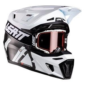 LEATT HELMET MOTO 9.5 V26 CARBON/WHITE
