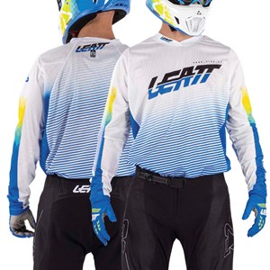 LEATT SHIRT MOTO 4.5 X-FLOW PIXEL BLUE
