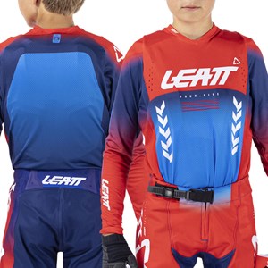 LEATT SHIRT YOUTH MOTO 4.5 ROYAL BLUE/RED
