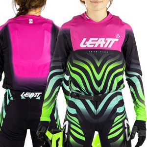 LEATT SHIRT YOUTH MOTO 4.5 TIGER PINK