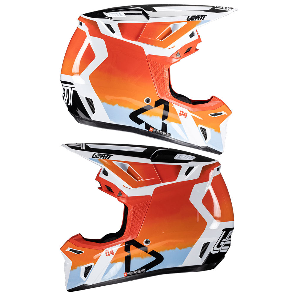 LEATT HELMET MOTO 8.5 V25 - GLAMIS - ORANGE