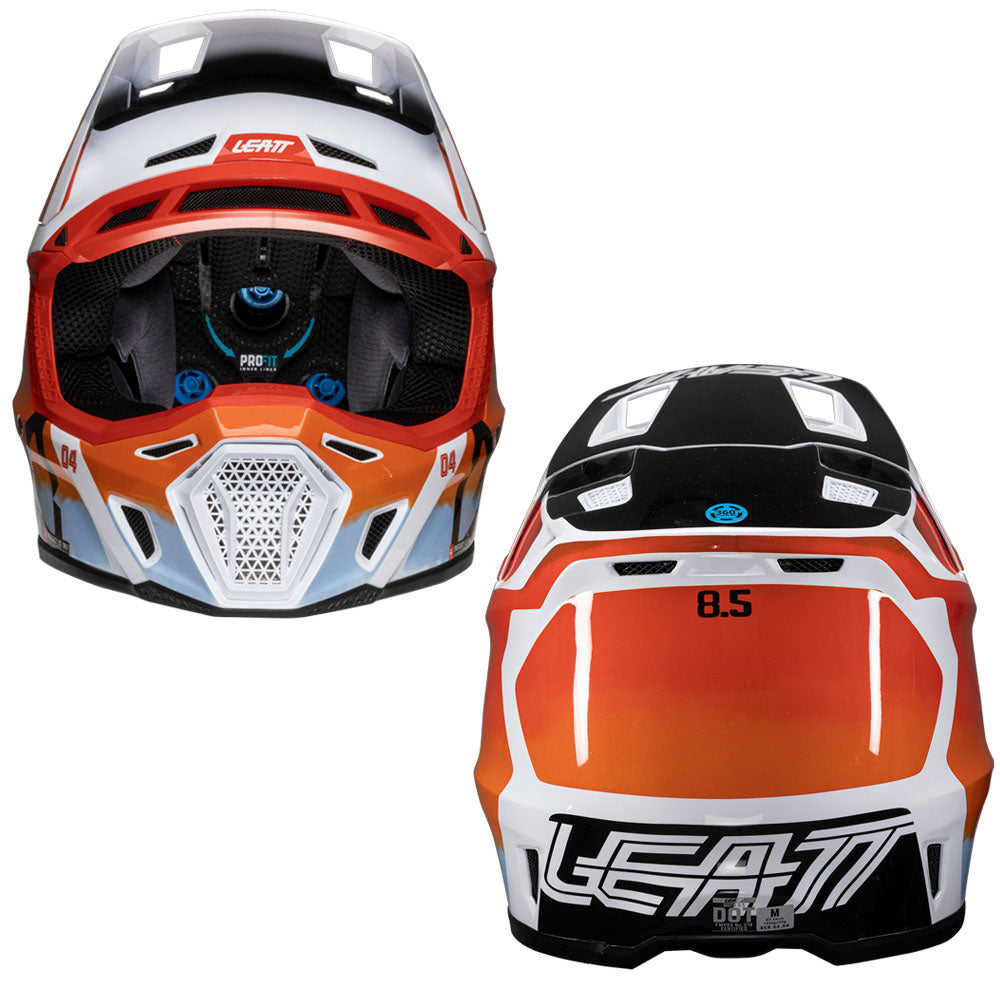 LEATT HELMET MOTO 8.5 V25 - GLAMIS - ORANGE