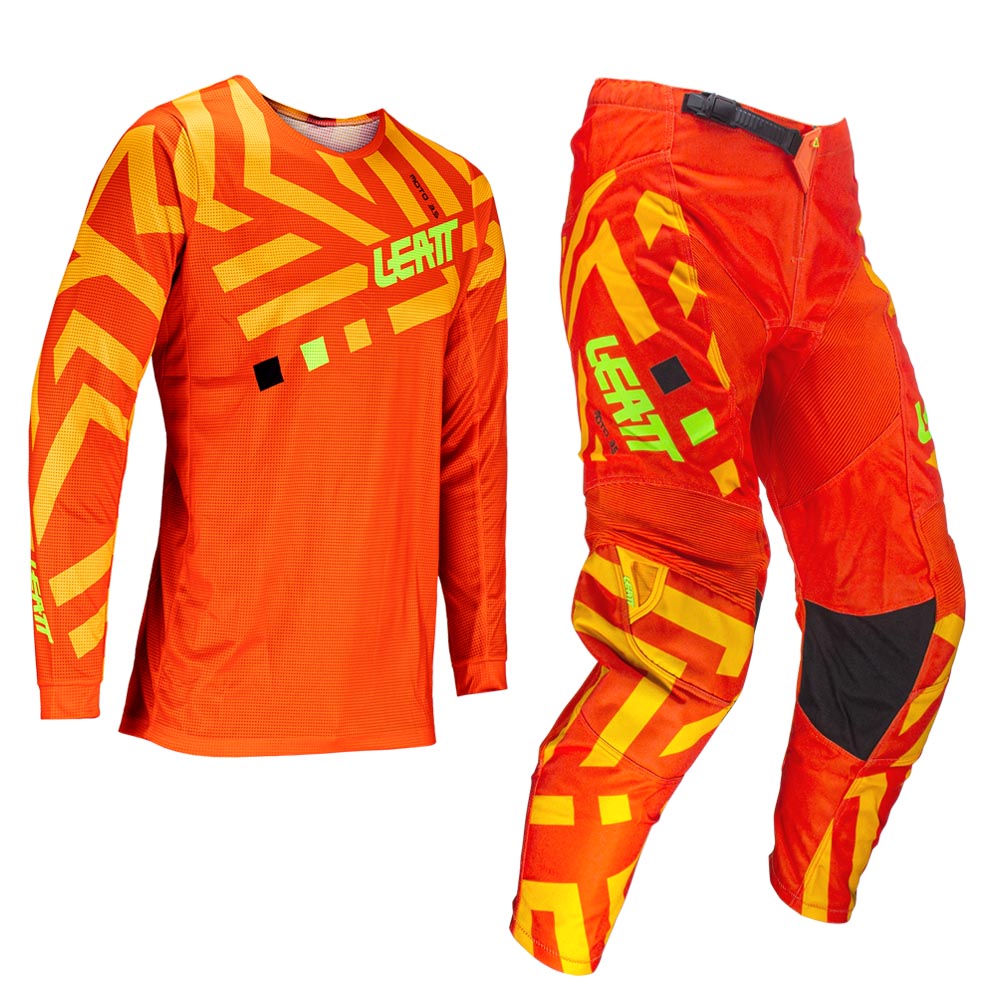 LEATT PANT AND SHIRT KIT YOUTH 3.5 P24 ORANGE