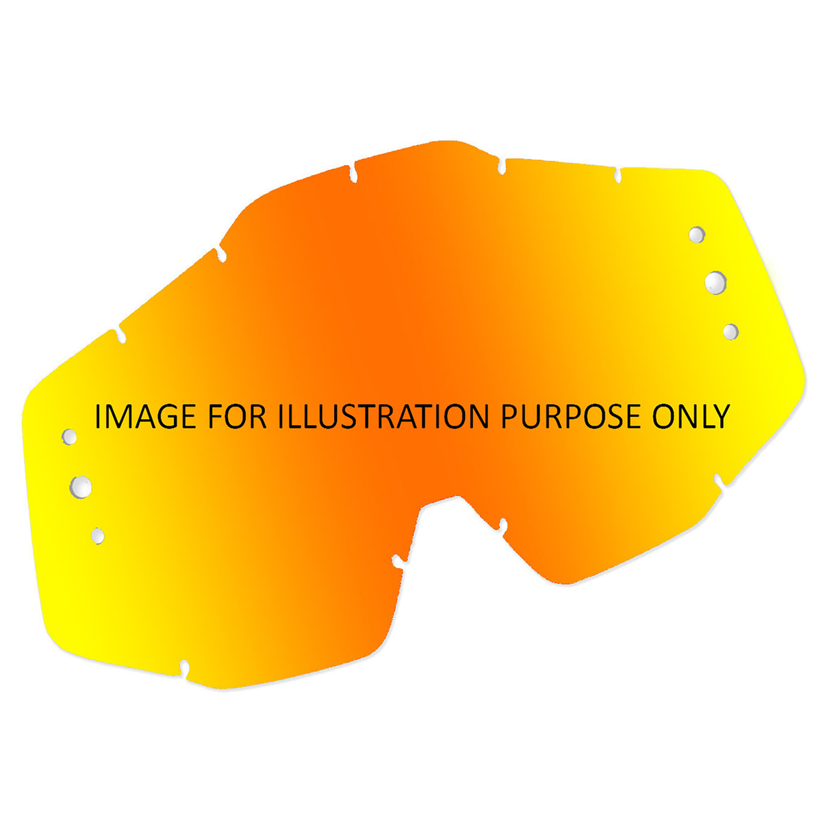 Race Optics Lens Mirror Tearoff (Fire) Oakley O2-MX