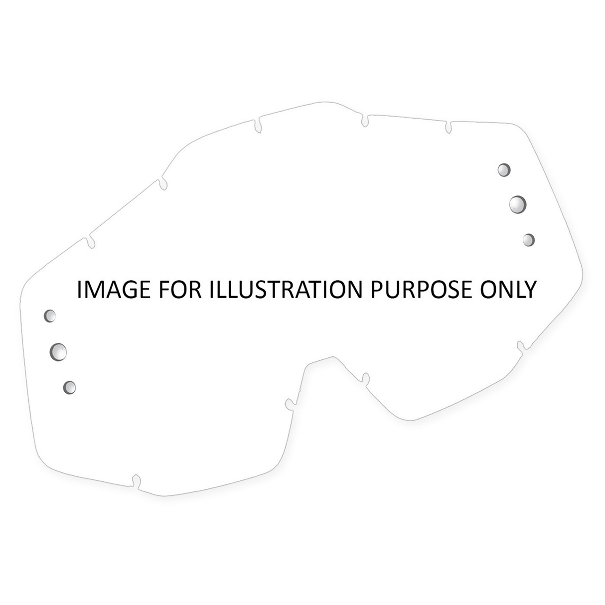 Race Optics Lens Rolloff (Clear) 100 Percent Strata/Accuri/Racecraft