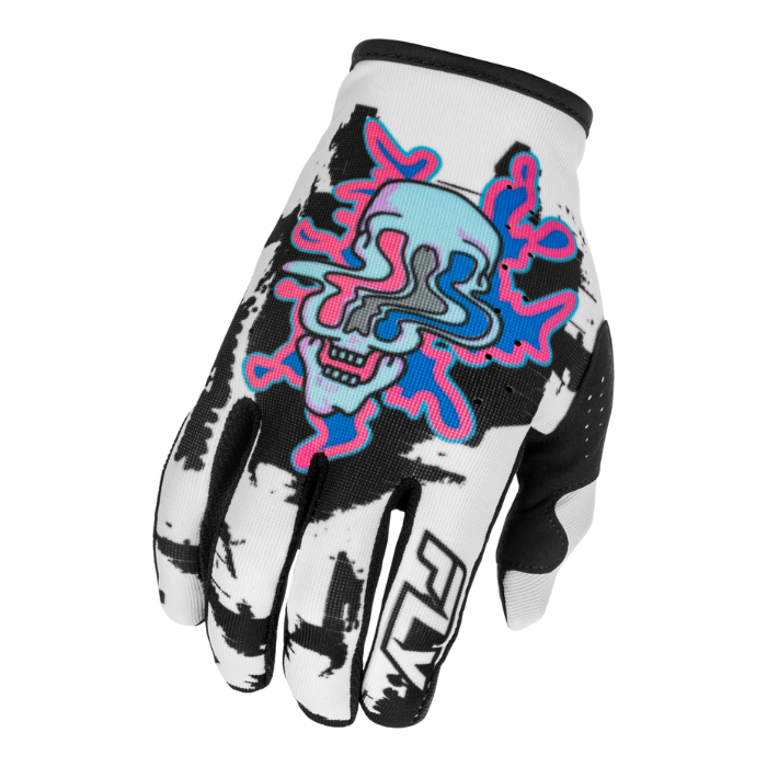 Lite 2026 Youth Warp Gloves - White/Blue/Pink