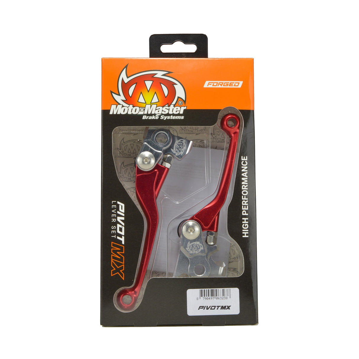 Moto-Master Pivot MX Lever Set - Forged Red - Honda - 101343