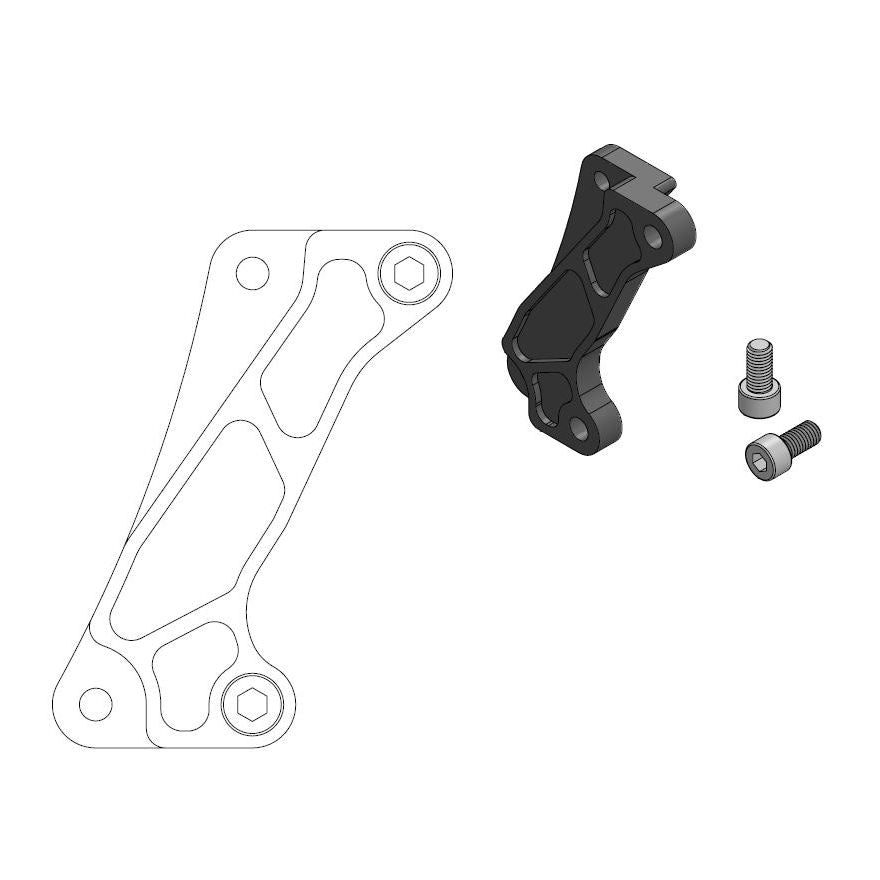 Moto-Master 211121 Caliper adapter bracket for OEM caliper