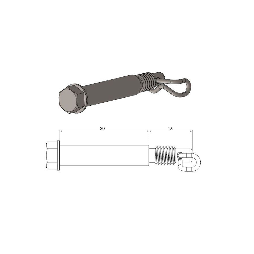 Moto-Master Brake Pad Pin - 213043