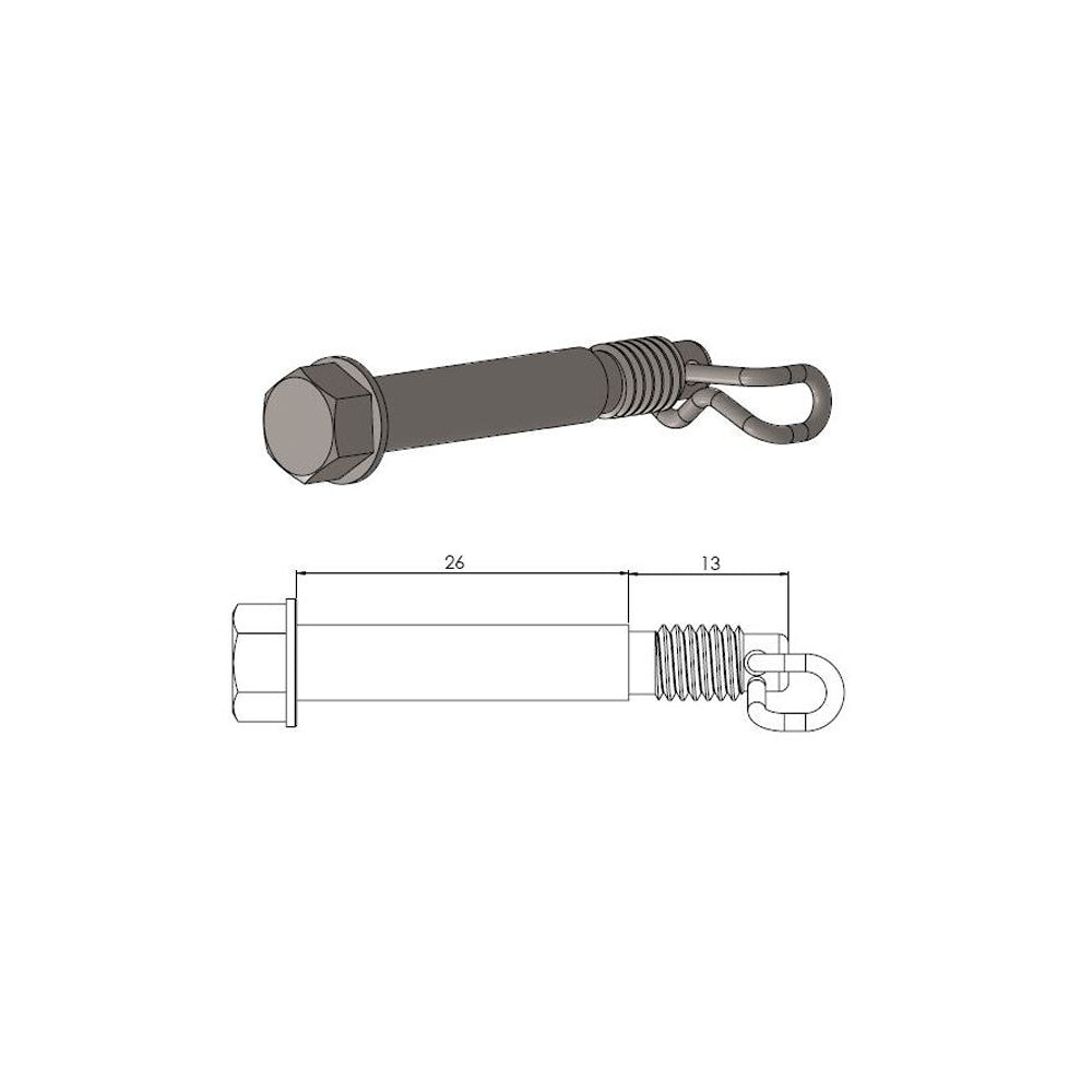 Moto-Master Brake Pad Pin - 213044