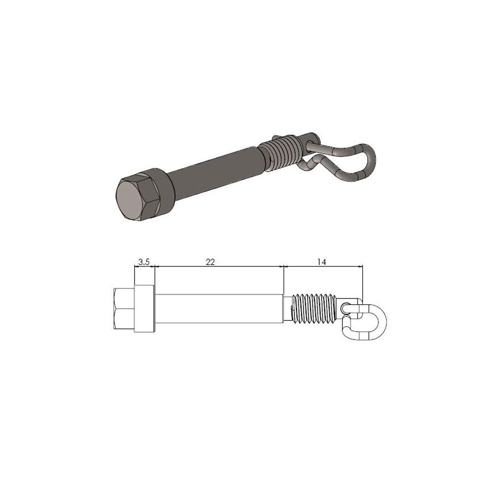 Moto-Master Brake Pad Pin - 213045