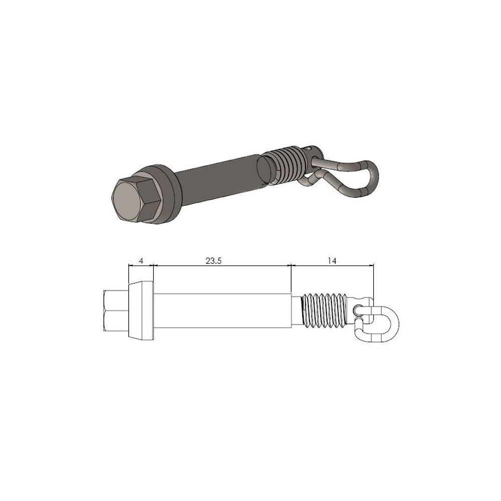 Moto-Master Brake Pad Pin - 213046