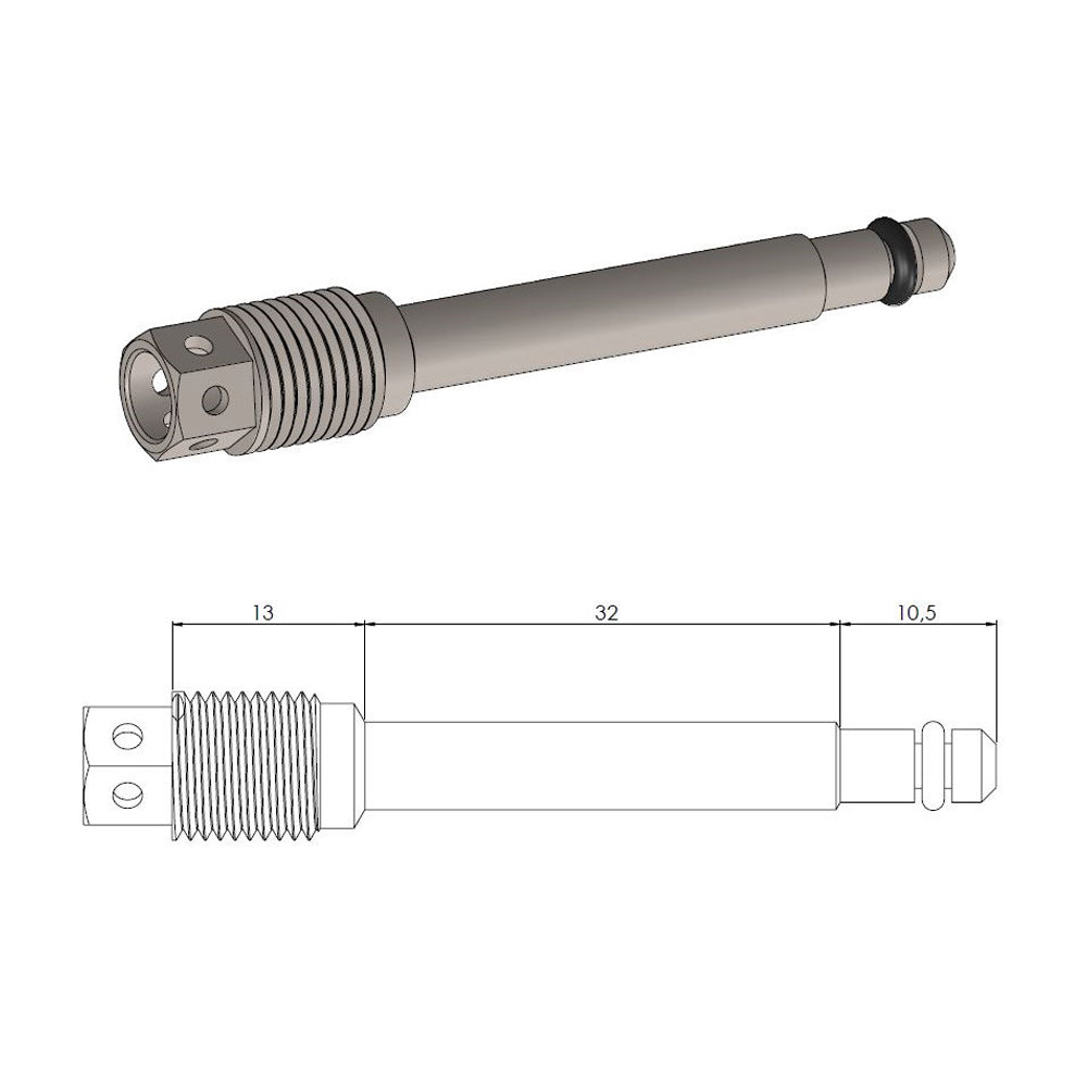 Moto-Master Brake Pad Pin - 213125 - Race-drilled Front - Honda