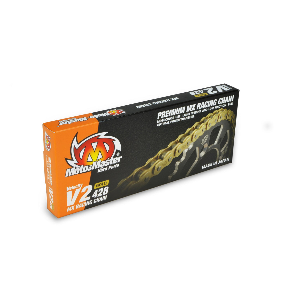 Moto-Master V2 428-130 Gold Chain (with Clip)