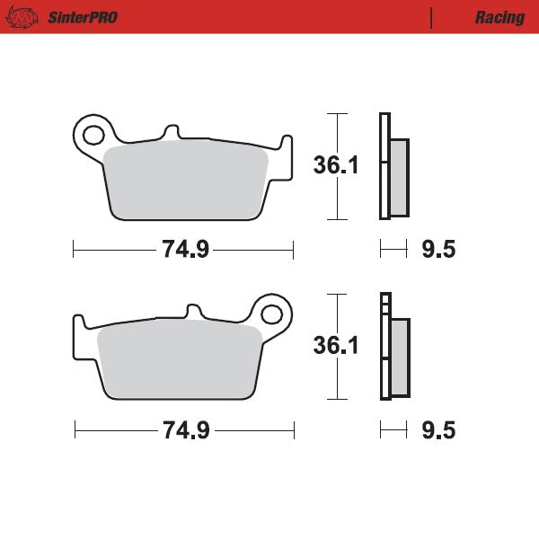 Moto-Master Racing 91811 SinterPRO Brake Pads
