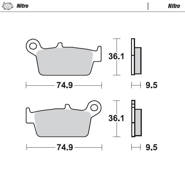Moto-Master Nitro 91821 Brake Pads