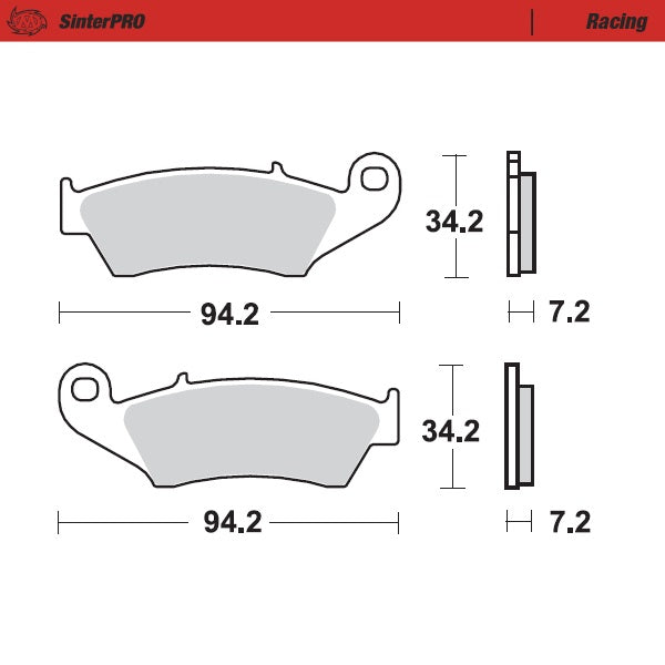 Moto-Master Racing 93411 SinterPRO Brake Pads