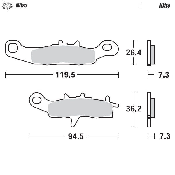 Moto-Master Nitro 93921 Brake Pads
