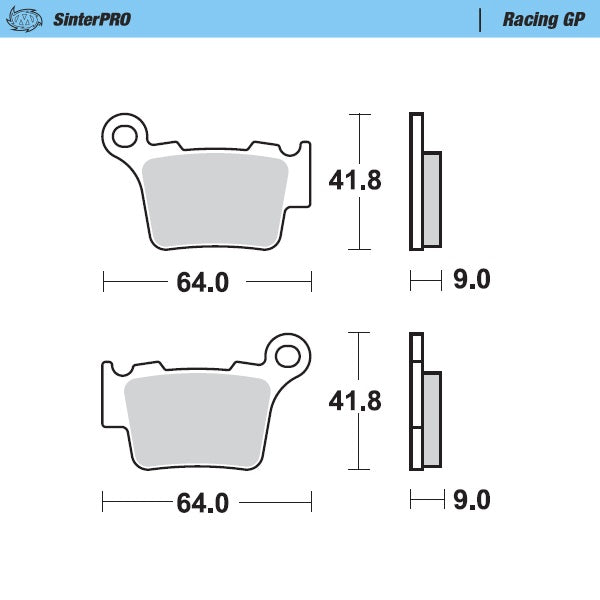 Moto-Master Racing GP 94412 SinterPRO Brake Pads