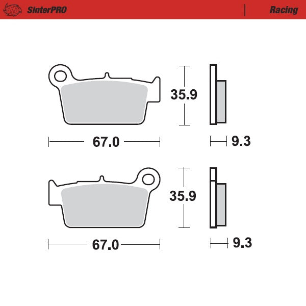 Moto-Master Racing 94511 SinterPRO Brake Pads