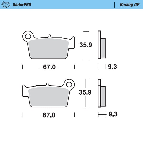 Moto-Master Racing GP 94512 SinterPRO Brake Pads