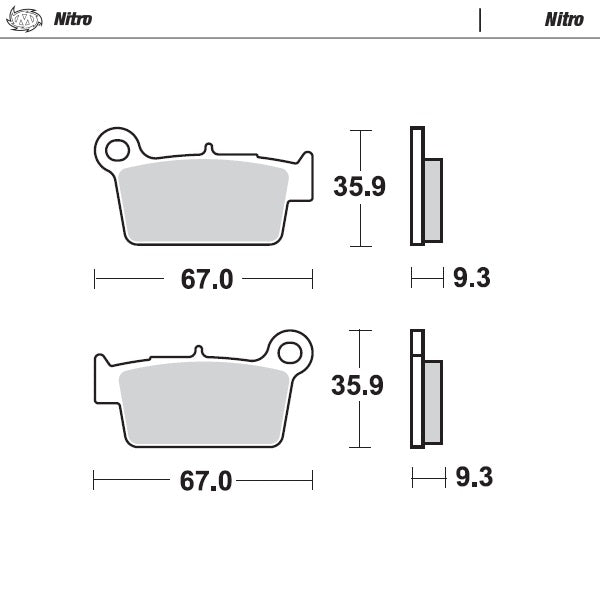 Moto-Master Nitro 94521 Brake Pads