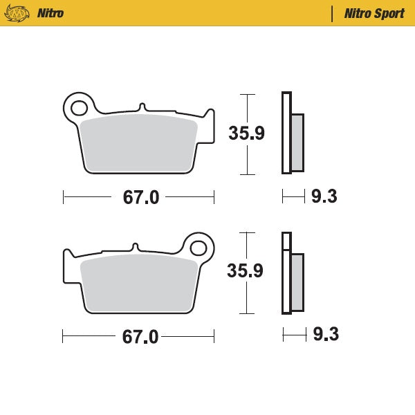 Moto-Master Nitro Sport 94522 Brake Pads