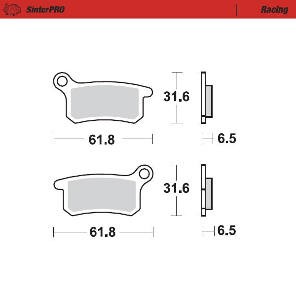 Moto-Master Racing 94611 SinterPRO Brake Pads