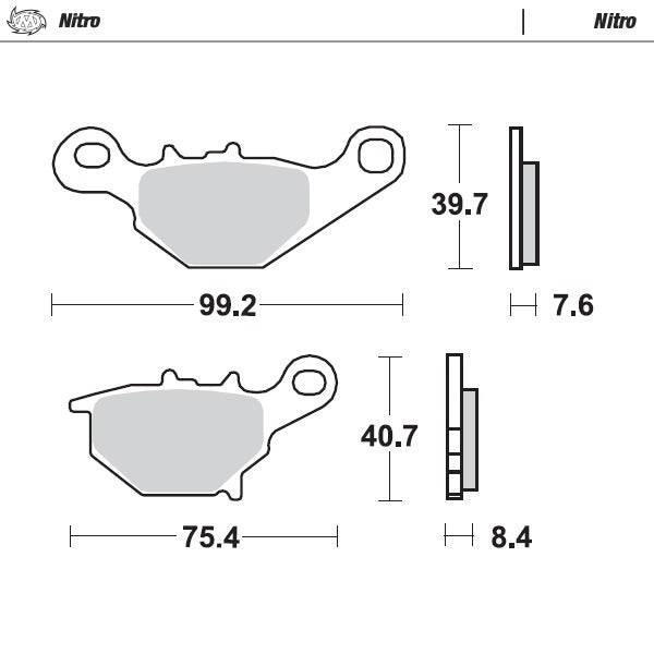 Moto-Master Nitro 94821 Brake Pads