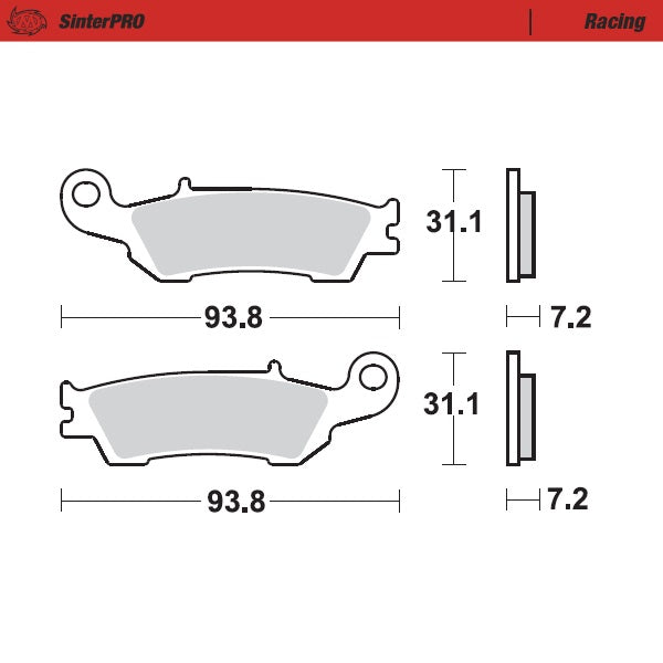 Moto-Master Racing 94911 SinterPRO Brake Pads