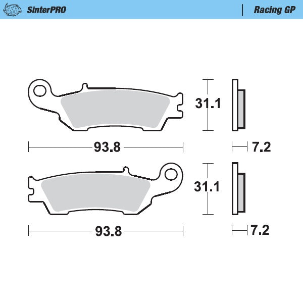 Moto-Master Racing GP 94912 SinterPRO Brake Pads