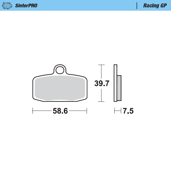 Moto-Master Racing GP 97412 SinterPRO Brake Pads